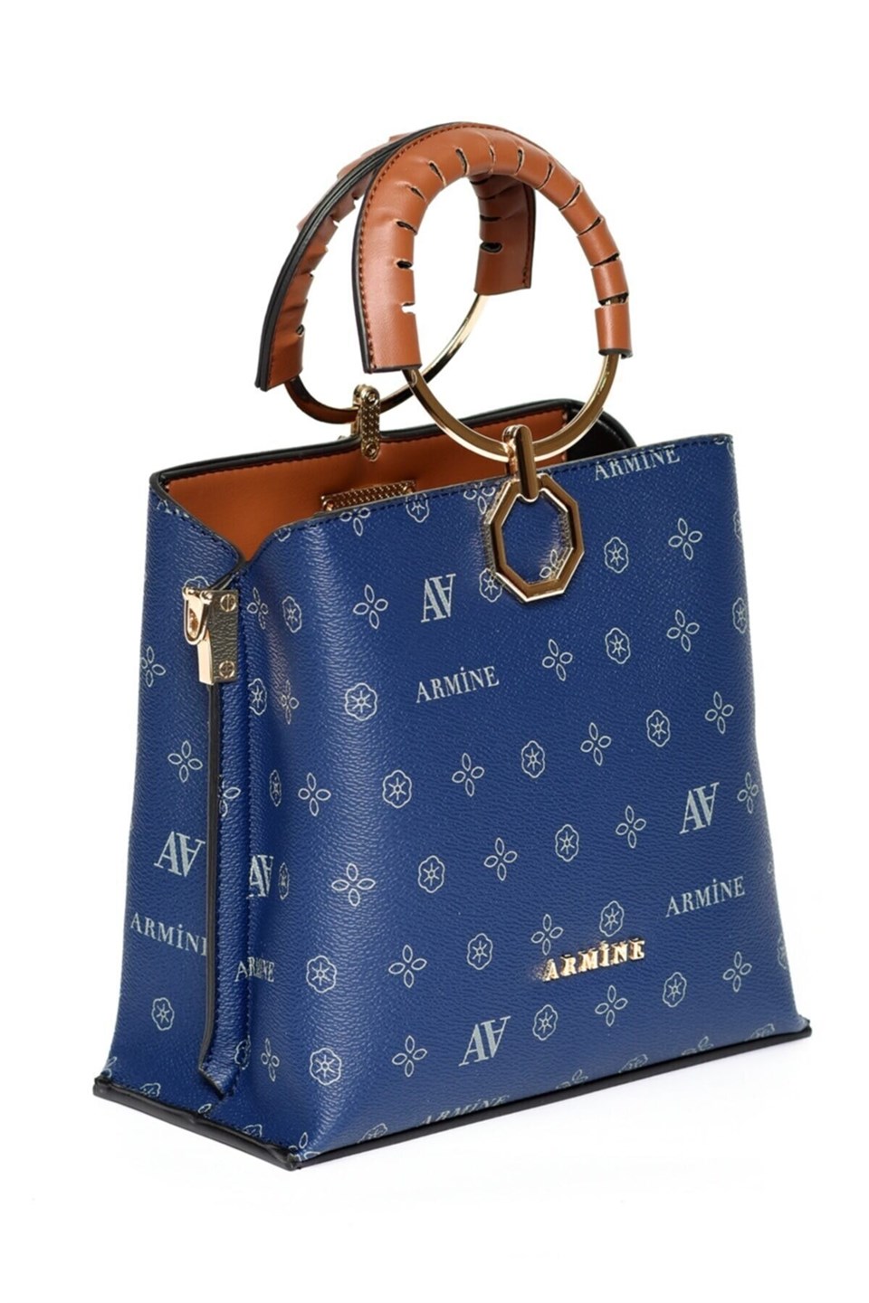 Armine Lacivert Baskılı Çanta 260
