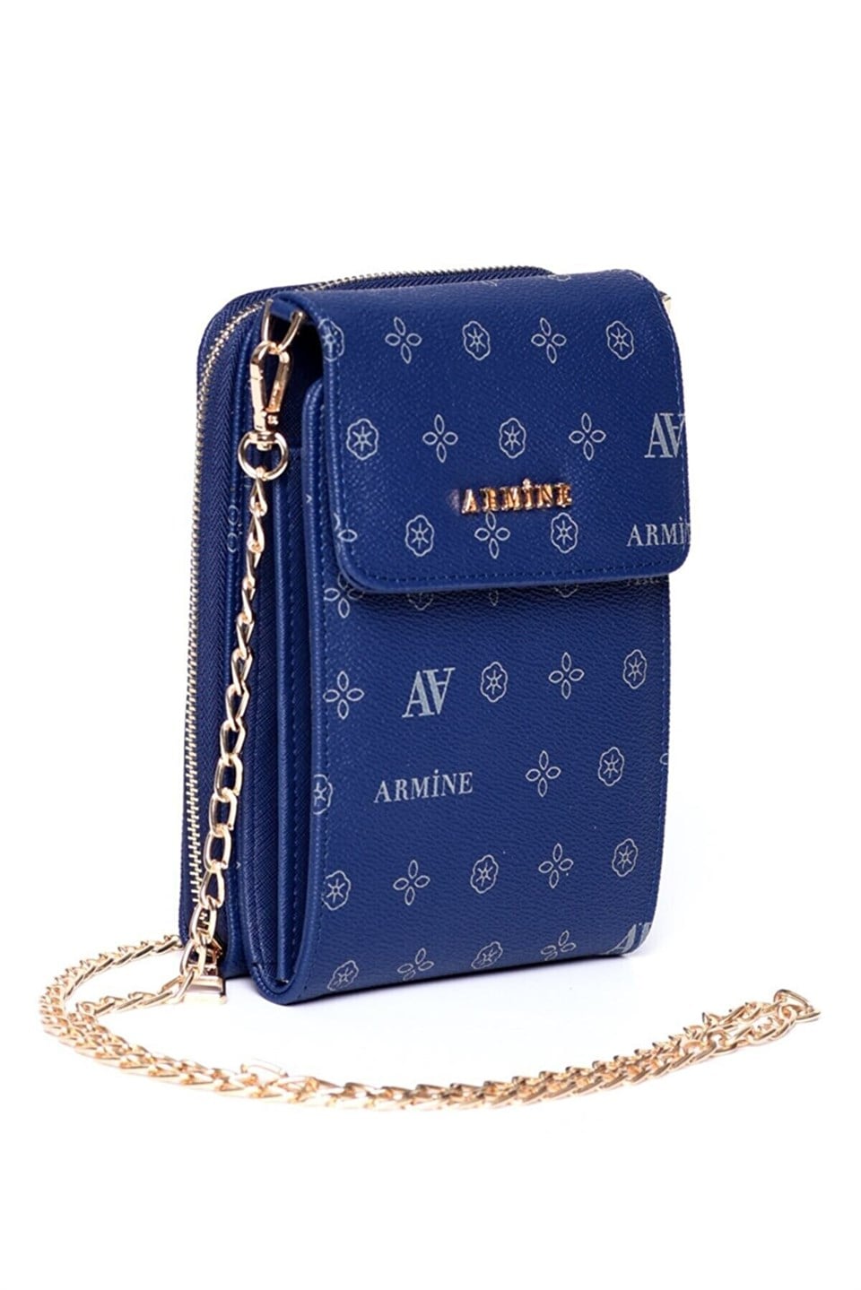 Armine Lacivert Baskılı Çanta 266