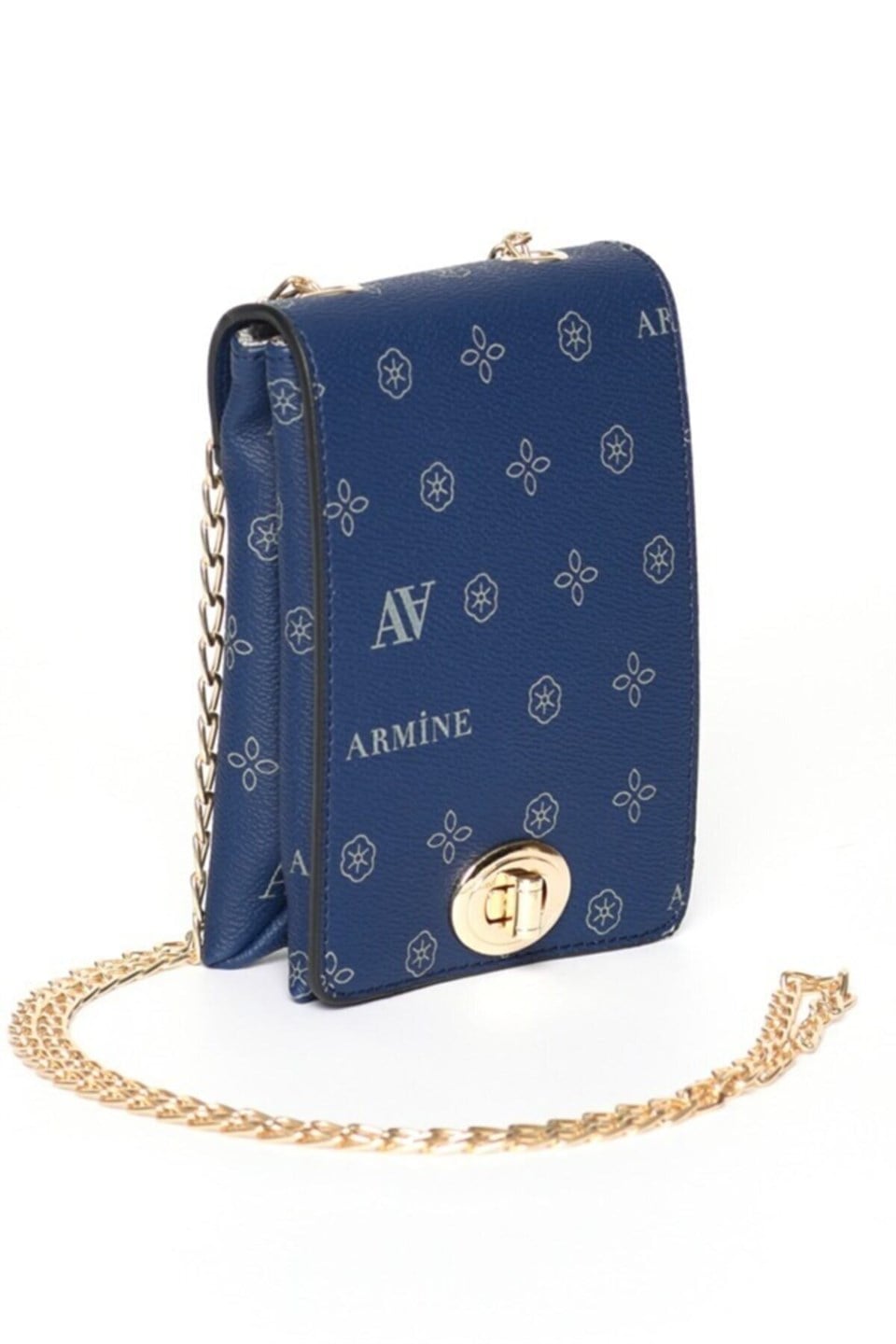 Armine Lacivert Baskılı Çanta 278