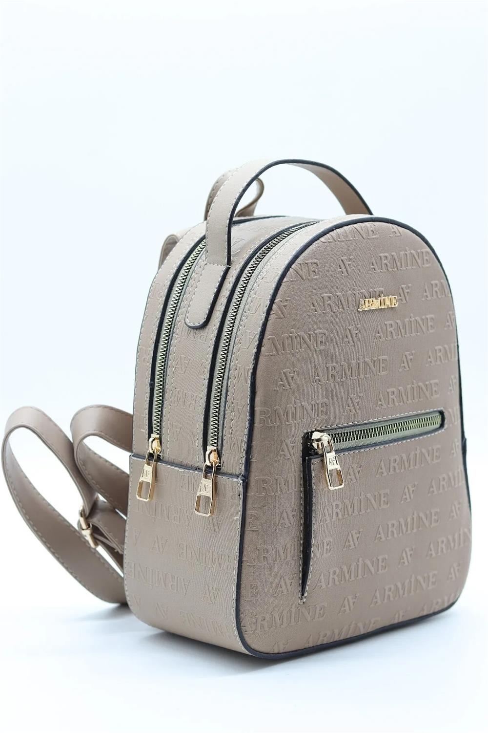 Armine Outlet Gri Lazer Sırt Çantası 337