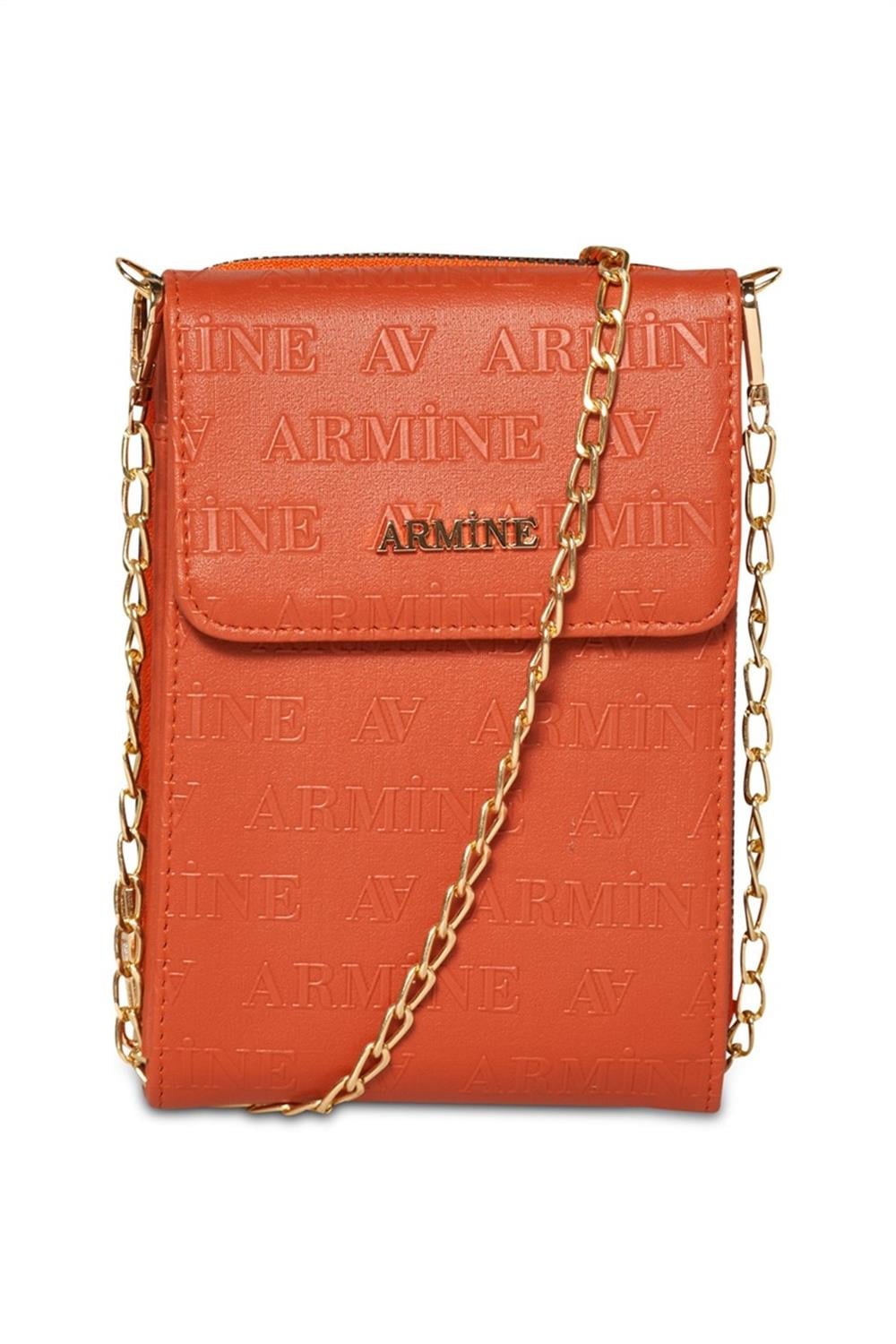 Armine Outlet Turuncu Lazer Çanta 266