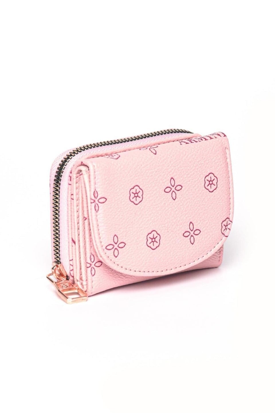 Armine Pembe Baskılı Cüzdan C10