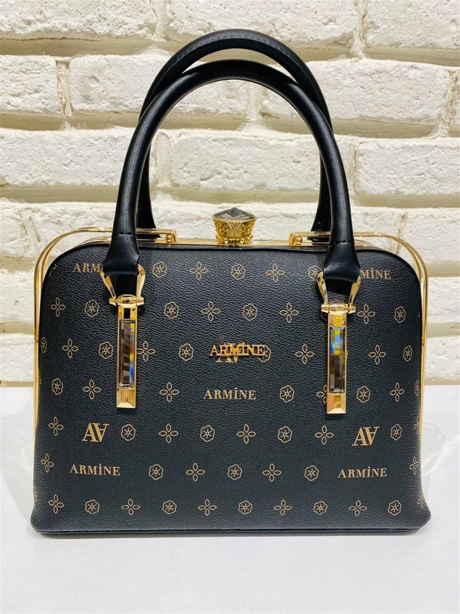 Armine Siyah Baskılı Çanta 339