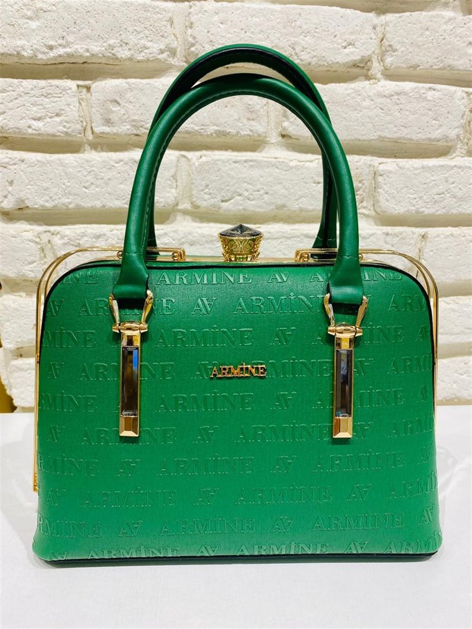Armine Yeşil Lazer Çanta 339