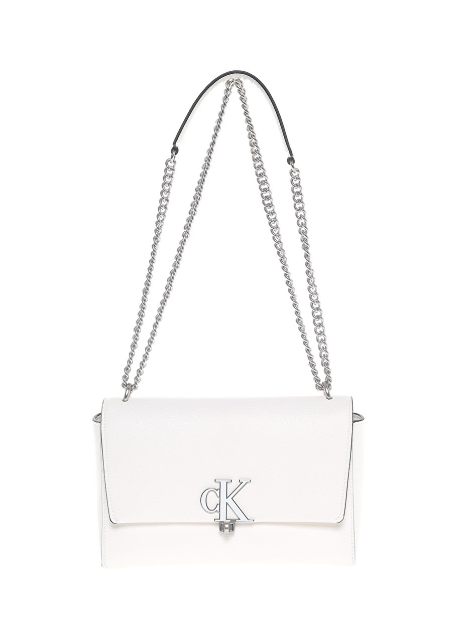 Calvin Klein Beyaz Kadın Çapraz Çanta