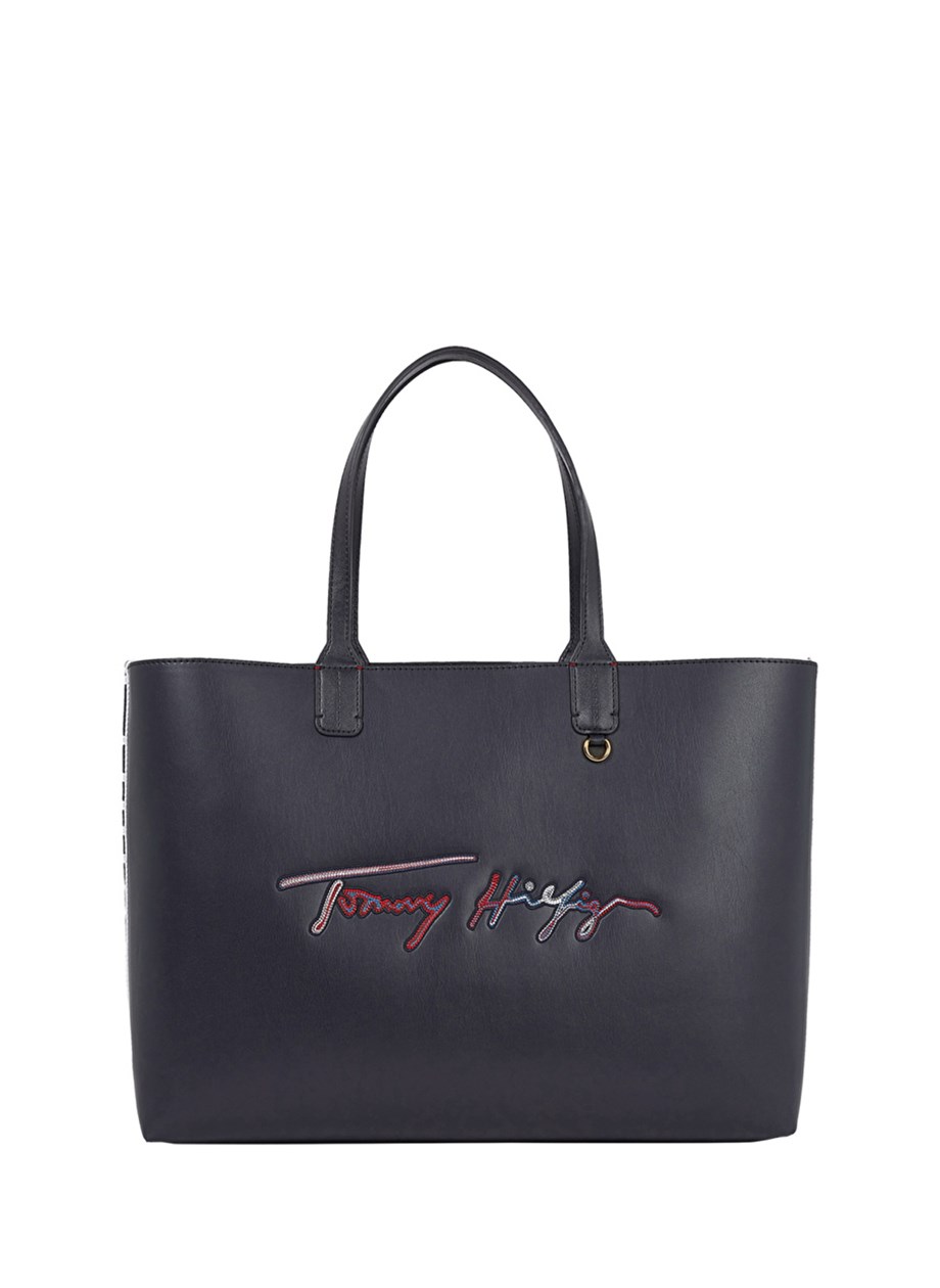 Tommy Hilfiger Lacivert Kadın Tote Çanta