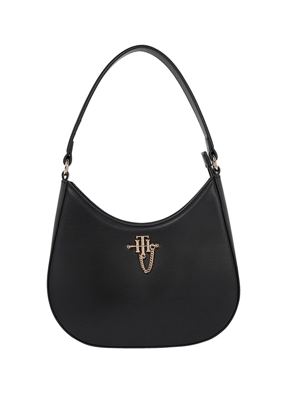 Tommy Hilfiger Siyah Kadın Hobo Çanta