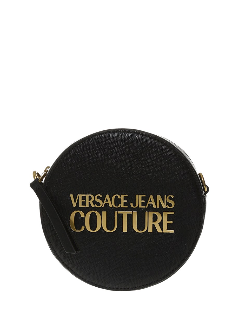 Versace Jeans Siyah Kadın Fermuarlı Çapraz Çanta
