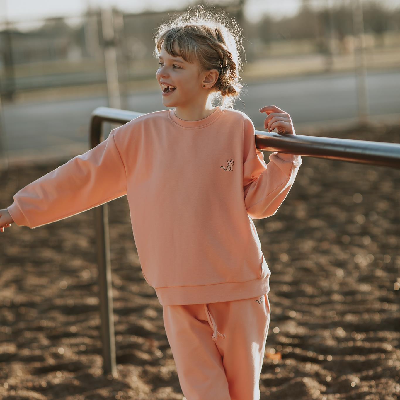 Antebies Kedi Nakışlı Eşofman Takımı