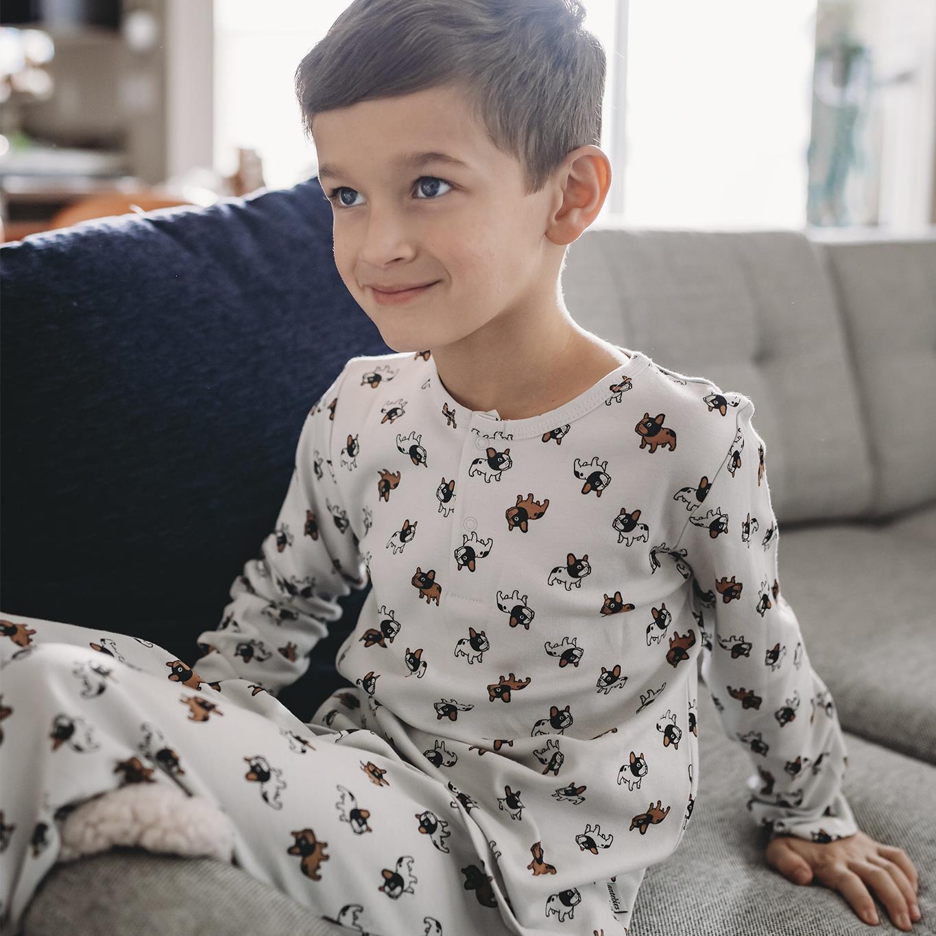 Antebies Selam Buldog Uzun Kollu Pijama Takımı