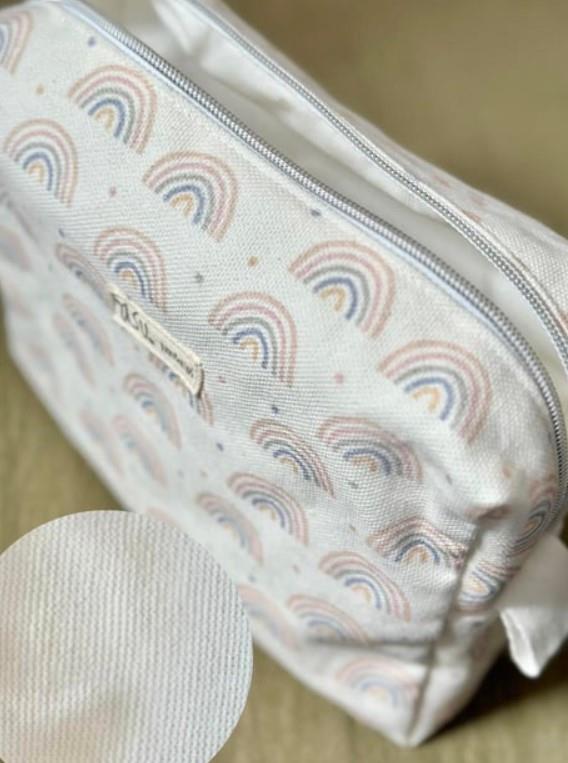 Asu Baby&Kids Pastel Rainbow Organik Pamuk Su geçirmez Çanta
