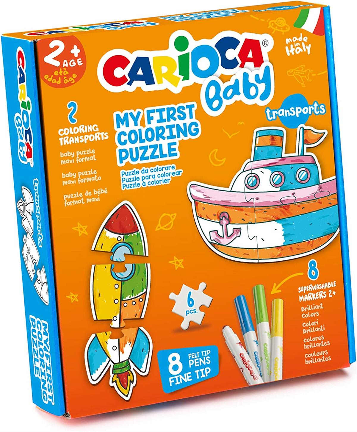 CARIOCA BOYANABİLİR BEBEK YAPBOZ TAŞITLAR