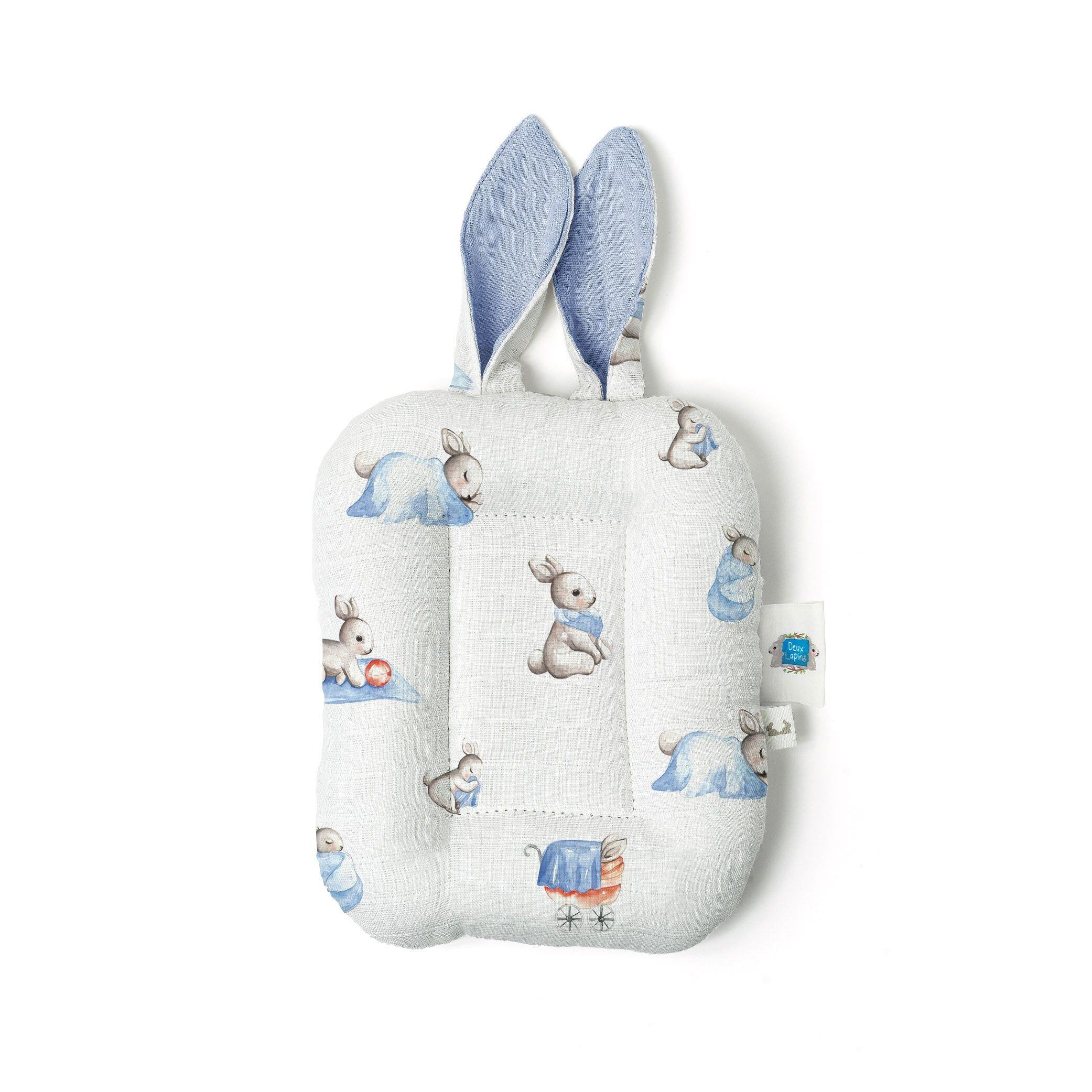 Deux Lapins Bébé Lapin Müslin Bebek Emzirme Yastığı