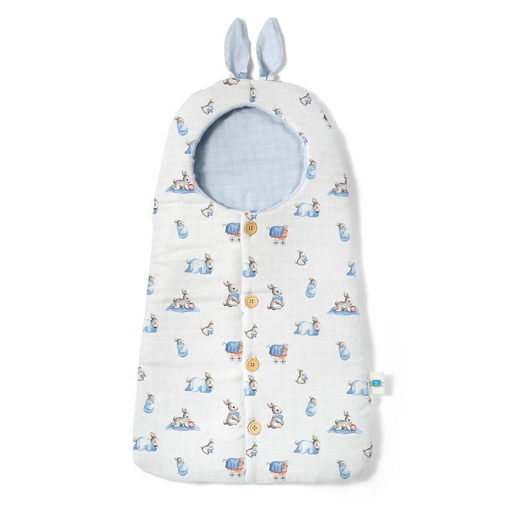 Deux Lapins Bébé Lapin Müslin Kundak Battaniye