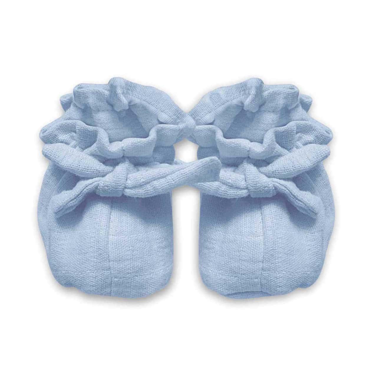 Deux Lapins Endless Blue Müslin Bebek Patik