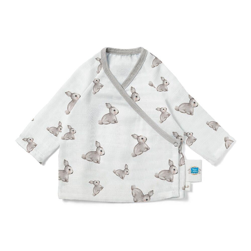 Deux Lapins Iconique Lapin Müslin Kimono Hırka