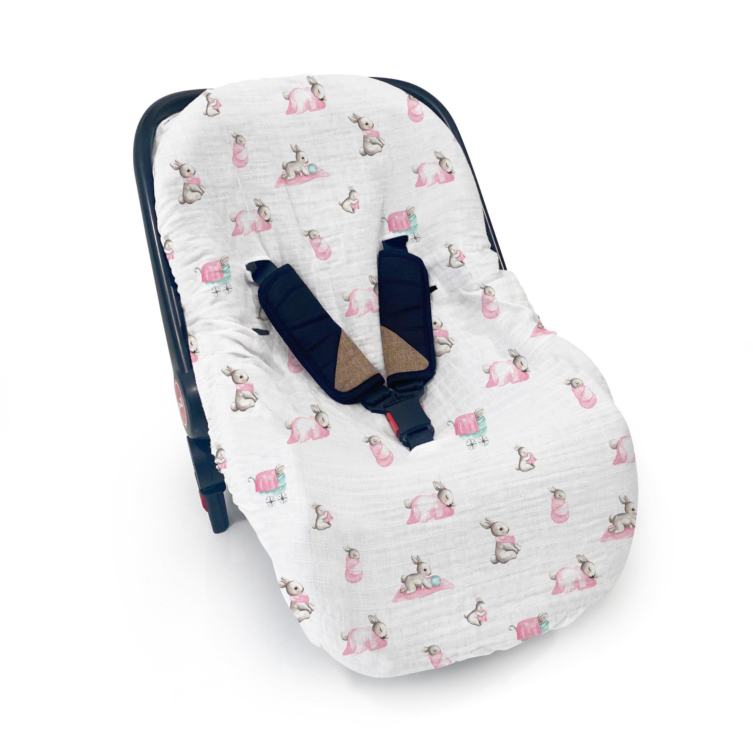 Deux Lapins Müslin Puset Kılıfı –  Bébé Lapin Rose