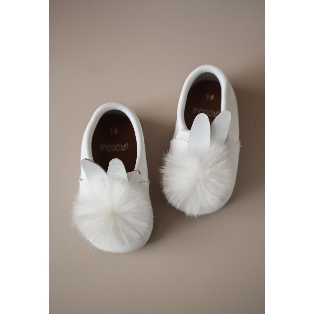 İpobomi Deri Patik Bunny White