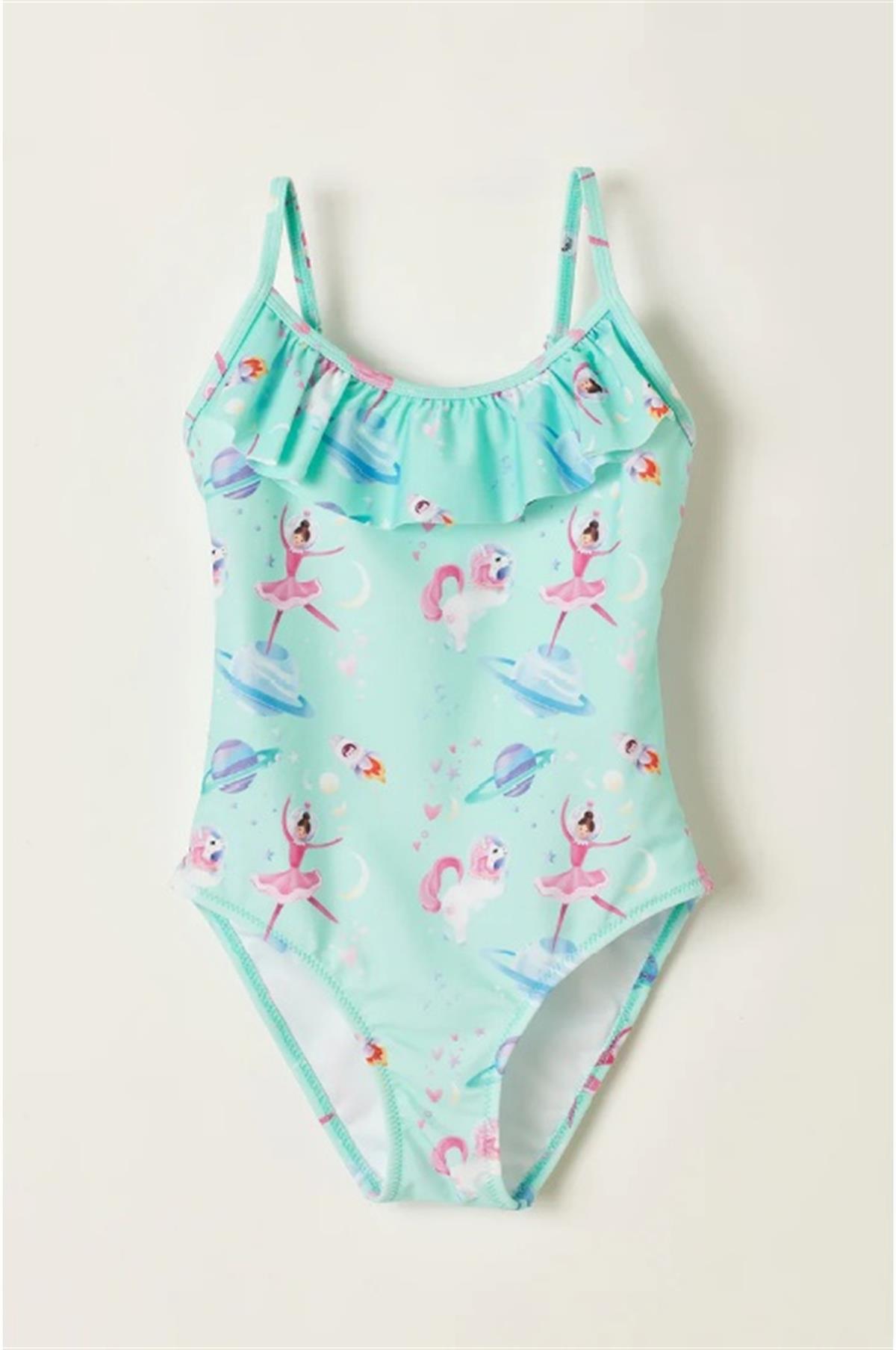 MissMuse_Ballerina in Space Fırfırlı Mayo