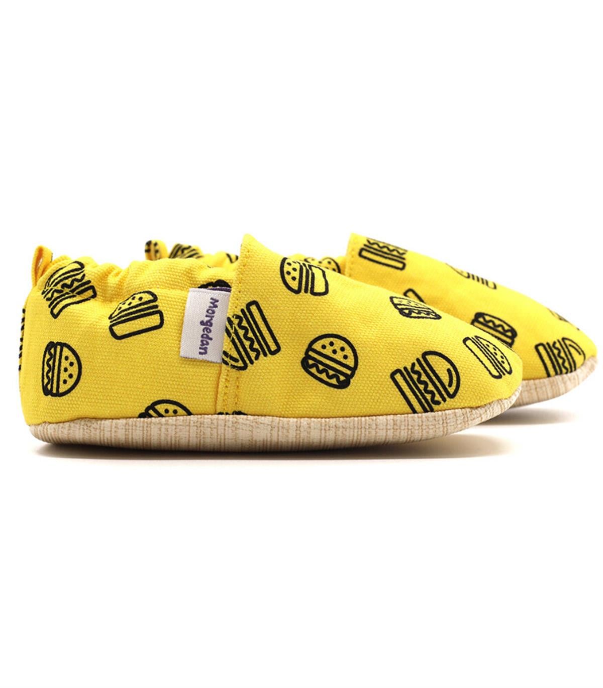 Morgedan Hamburger Pamuklu Kaydırmaz İlk Adım Bebek Patik