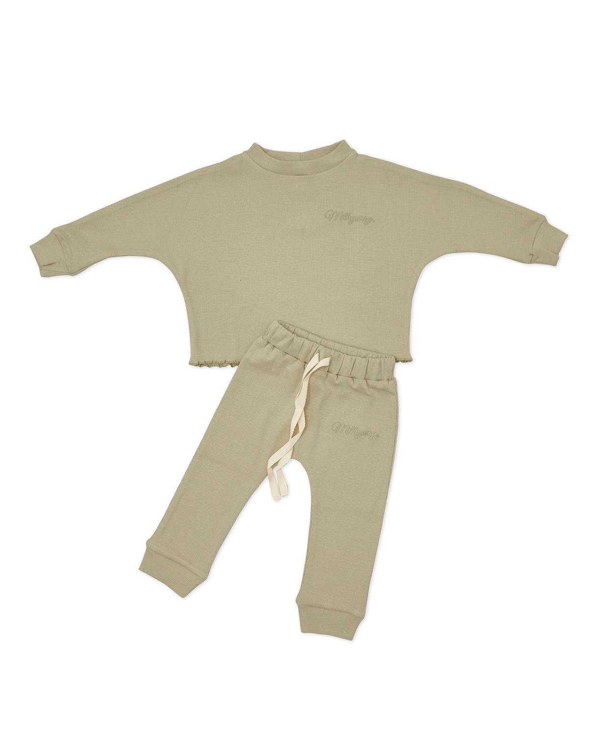 Ribbed Eşofman Takım - Yeşil