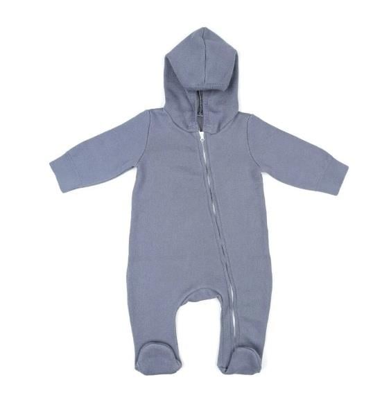 Baboo Kapşonlu Tulum Desenli_Mavi