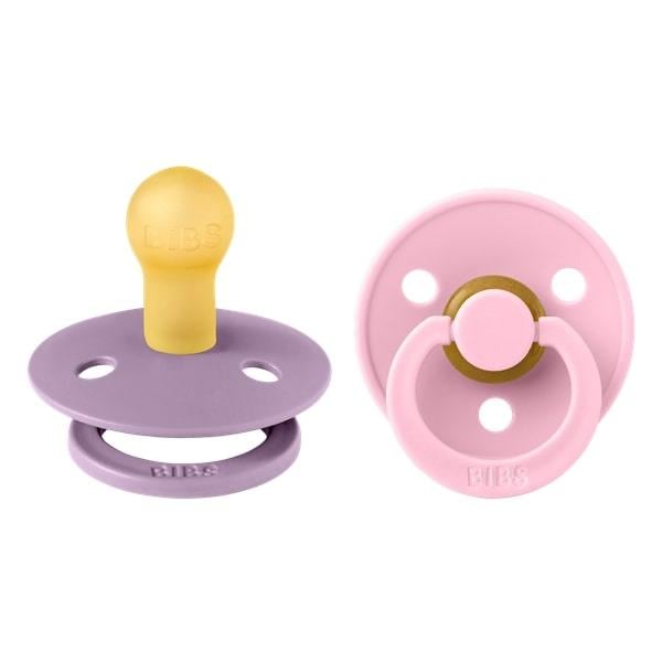 Bibs Colour İkili Kauçuk Emzik - Lavender / Baby Pink