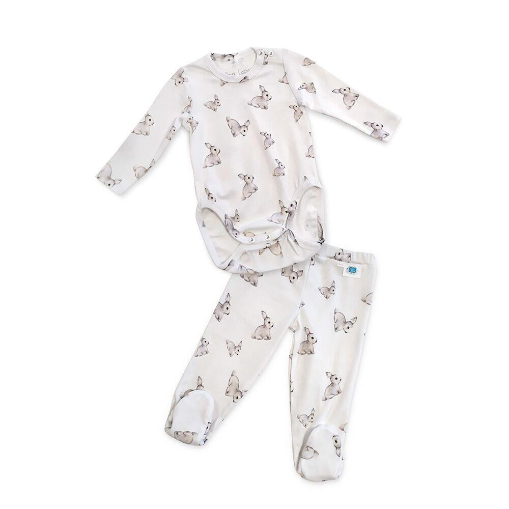 Deux Lapins 2li set – Bebek Body & Patikli Alt