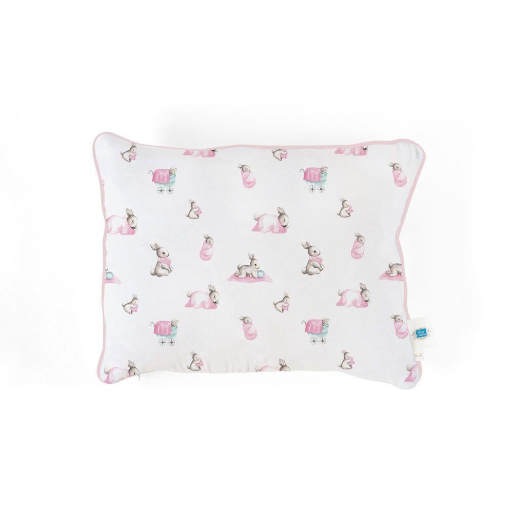 Deux Lapins Müslin Bebek Yastığı - Bébé Lapin Rose