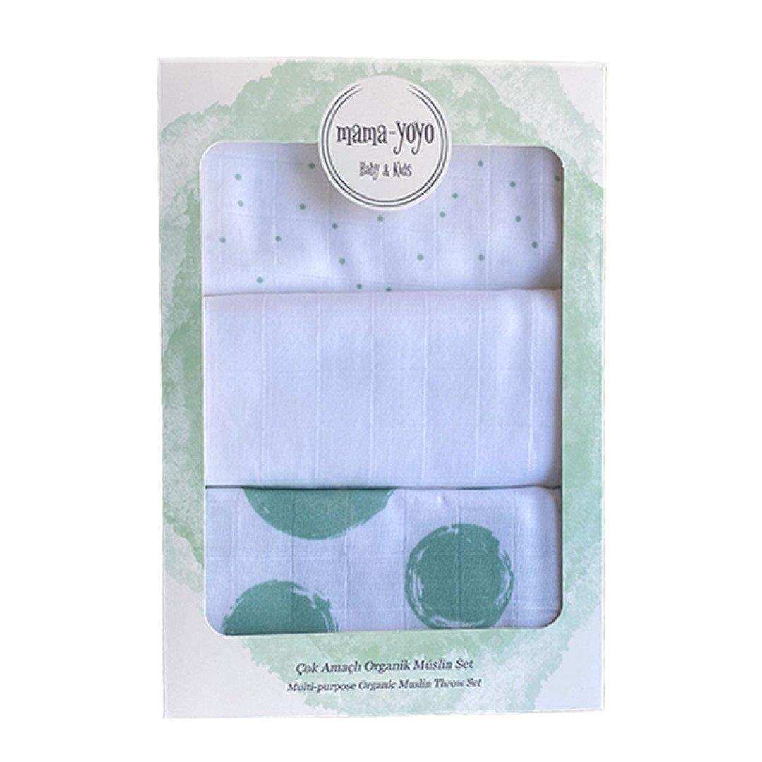 Mama Yoyo 3 lü Müslin Set Minty