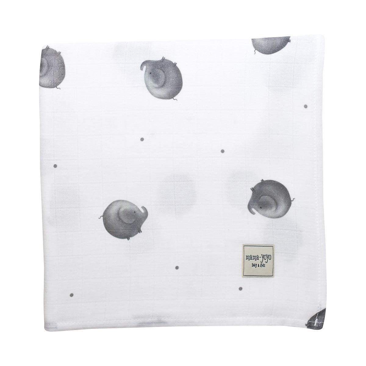 Mama Yoyo Elephantine - Çok Amaçlı Organik Müslin Örtü // Büyük Boy (Tombul Fil)