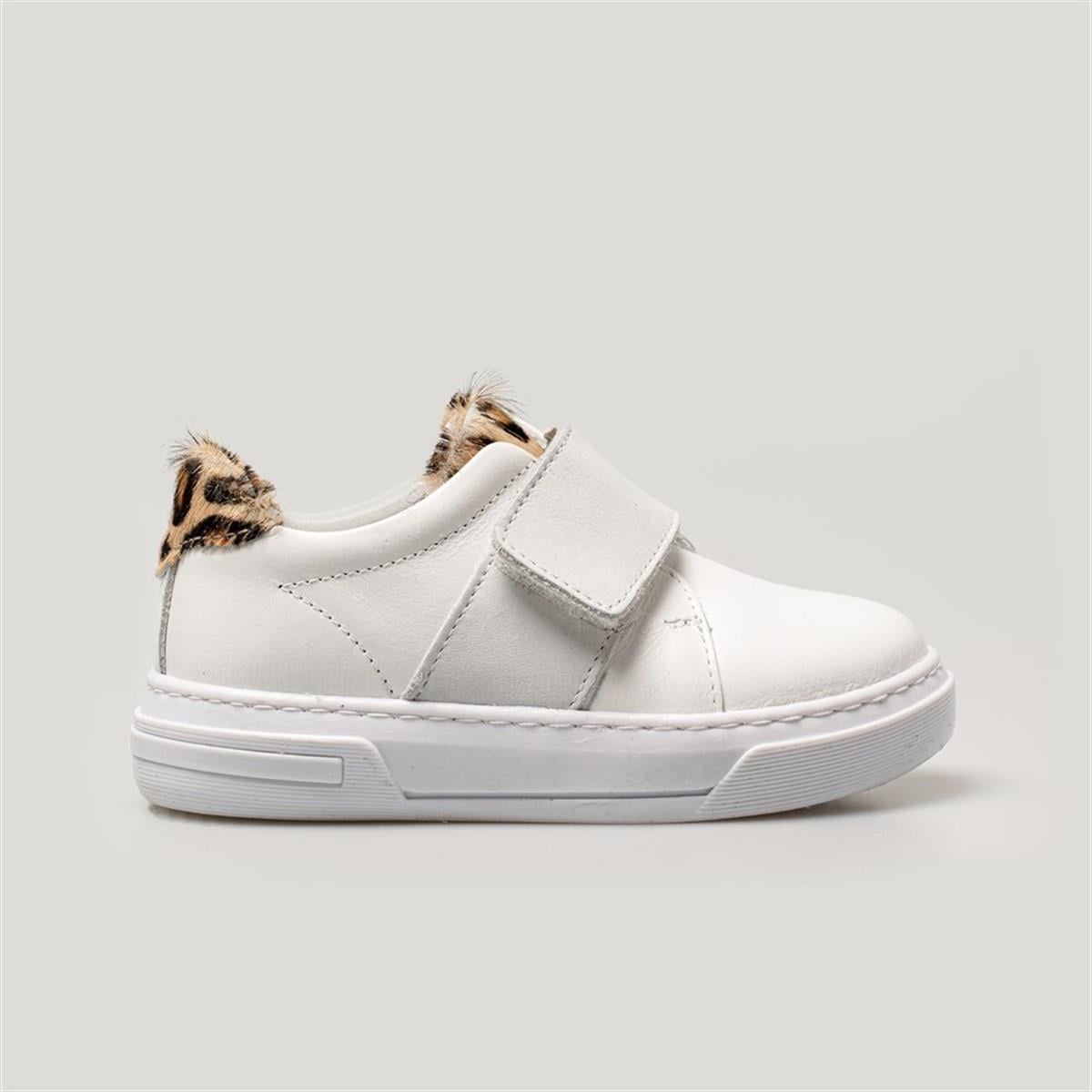 Merli&Rose Star Bebek Sneaker | Beyaz-Leopar-Gold