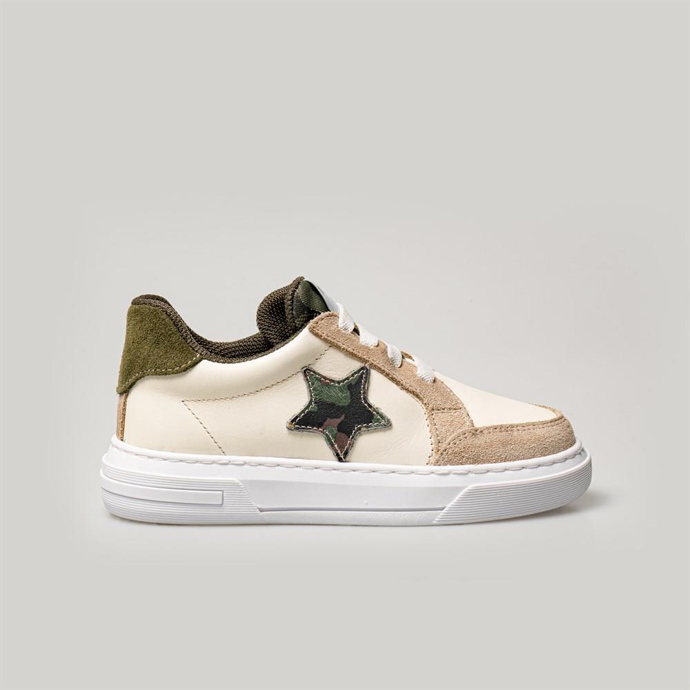 Merli&Rose Star Deri Sneaker | Kamuflaj