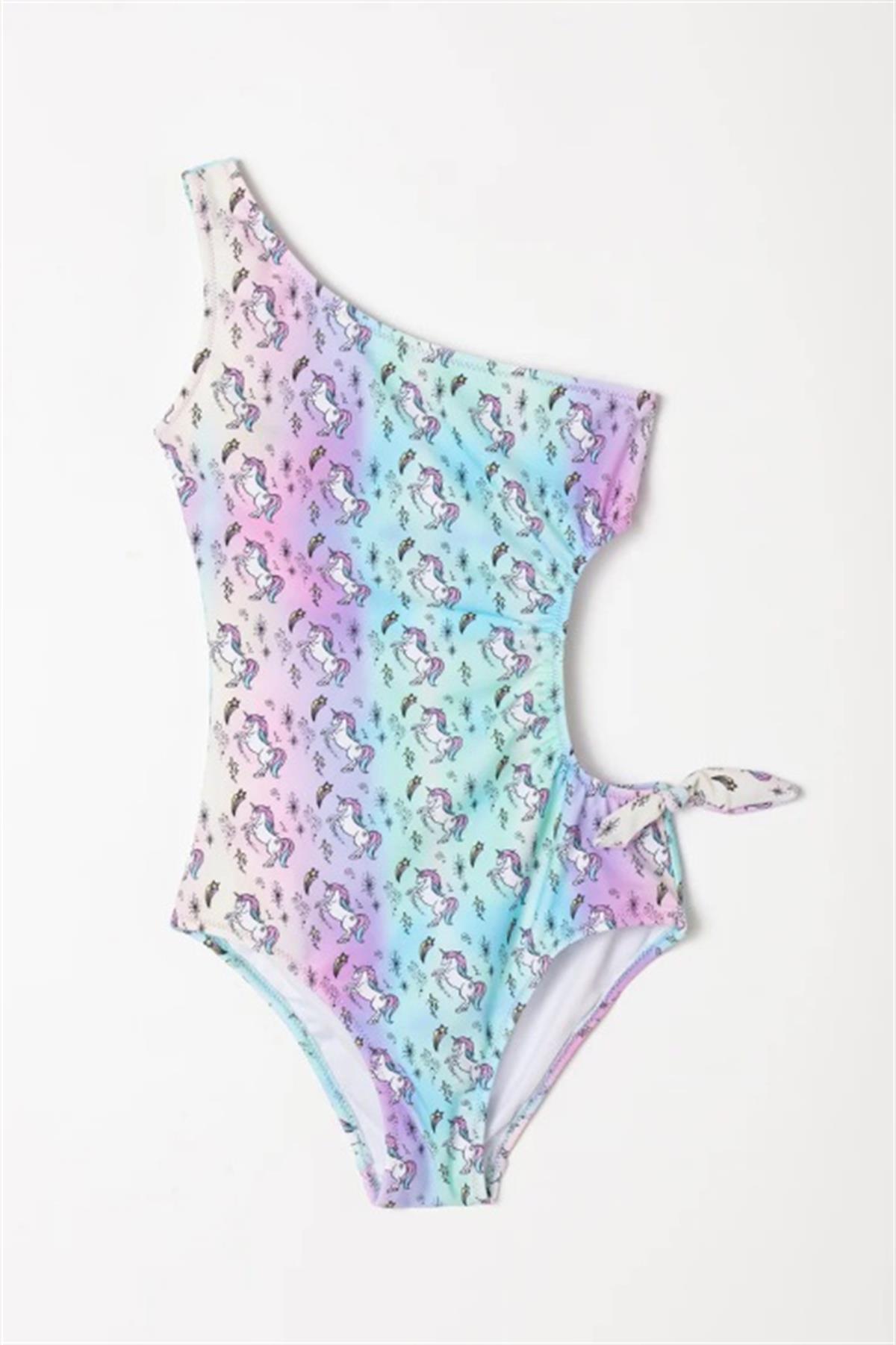 MissMuse_Unicorns and Stars Tek Omuz Bikini