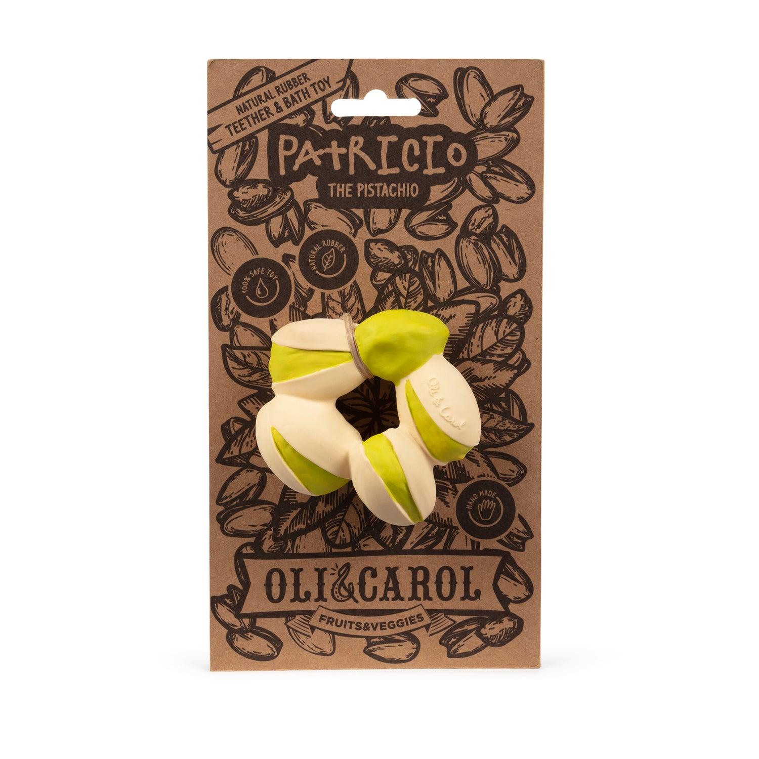 Oli&Carol Patricio Fıstığı Şeklinde Doğal Diş Kaşıyıcı