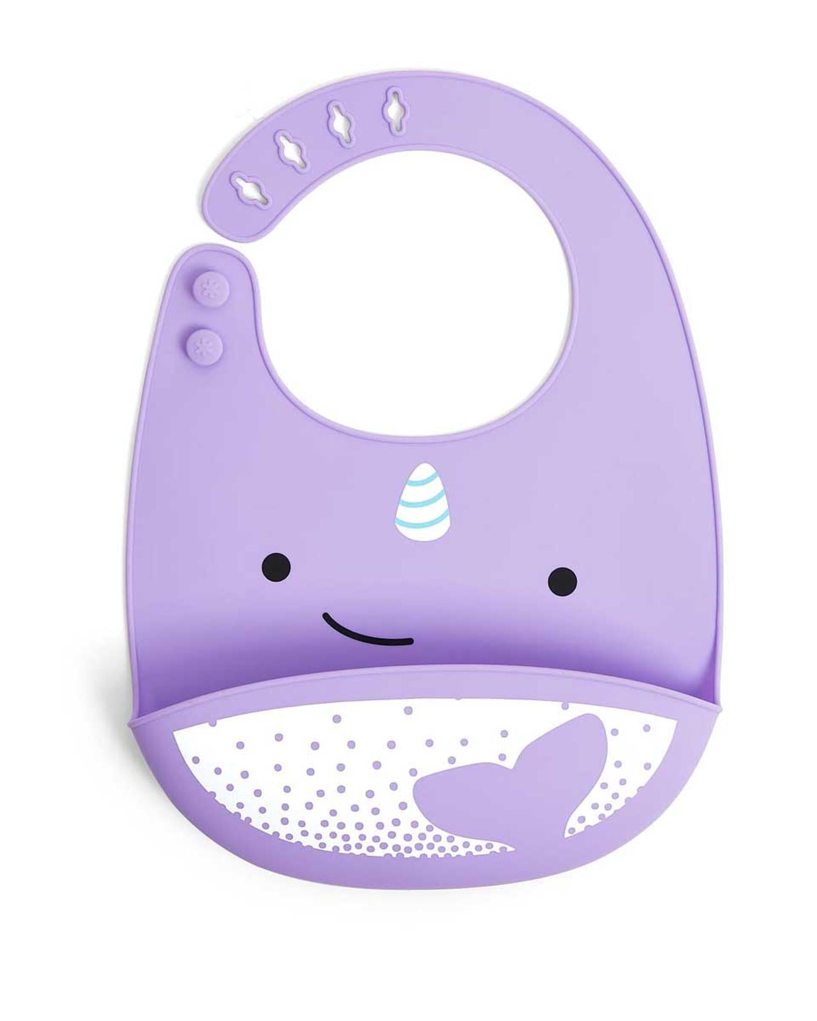 Skip Hop Zoo Silikon Önlük Narwhal