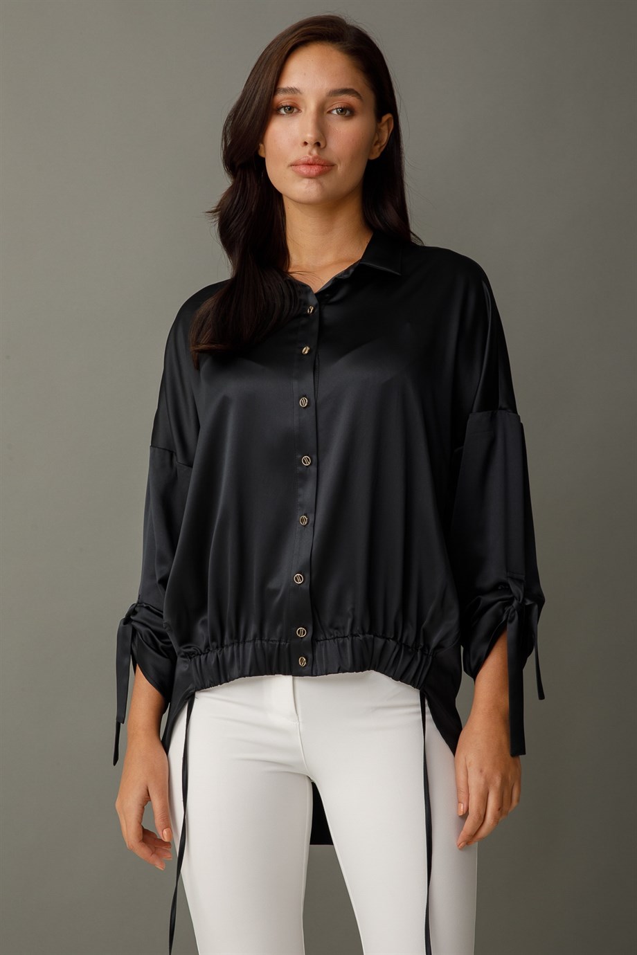 Modailgi Oversize Gömlek Siyah