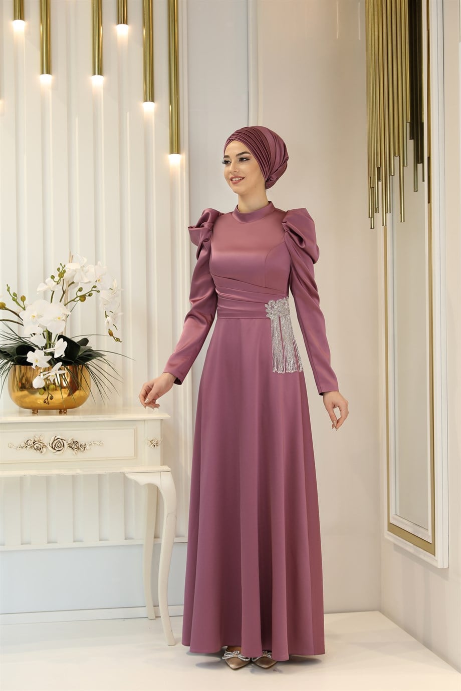 Pınar Şems Ayşegül Abiye Leylak