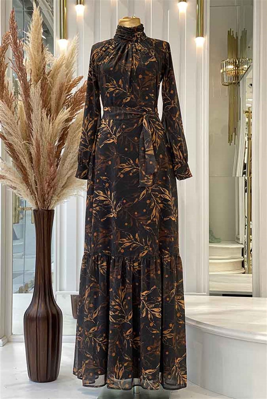 Pınar Şems Burçak Elbise Siyah