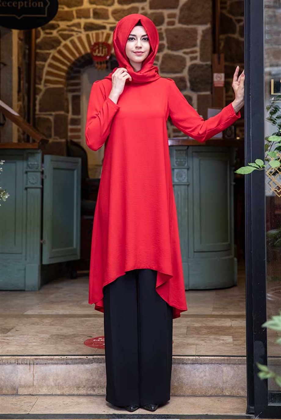 Pınar Şems Filiz Tunik Bordo