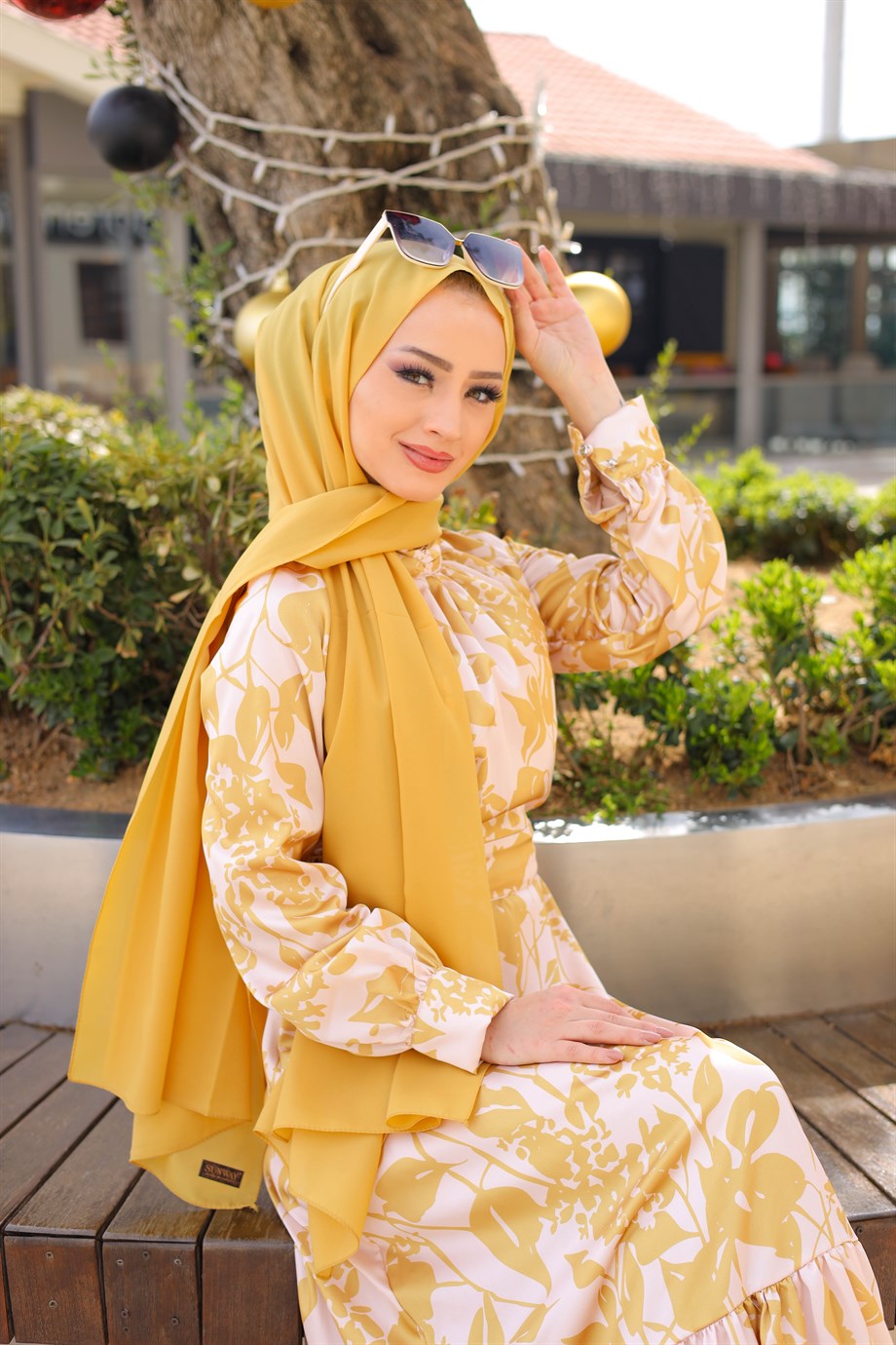 Pınar Şems Fulya Elbise Sarı