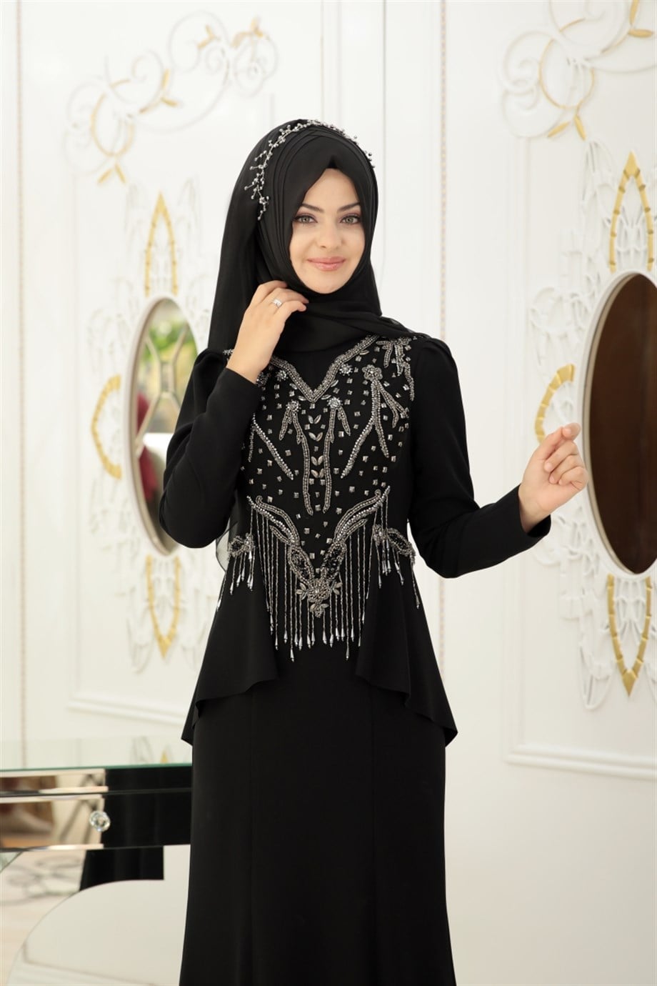Pınar Şems Hürrem Abiye Siyah