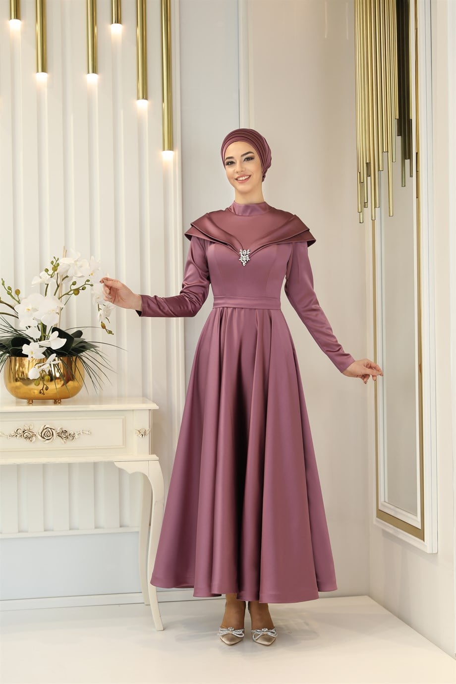 Pınar Şems Rüya Abiye Leylak