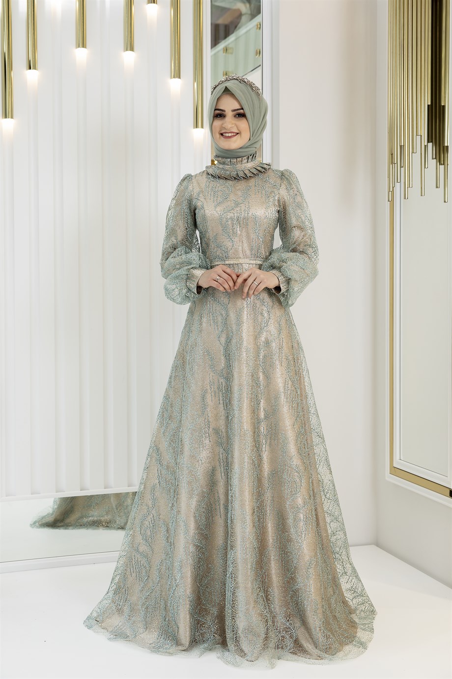 Pınar Şems Sevde Abiye Mint