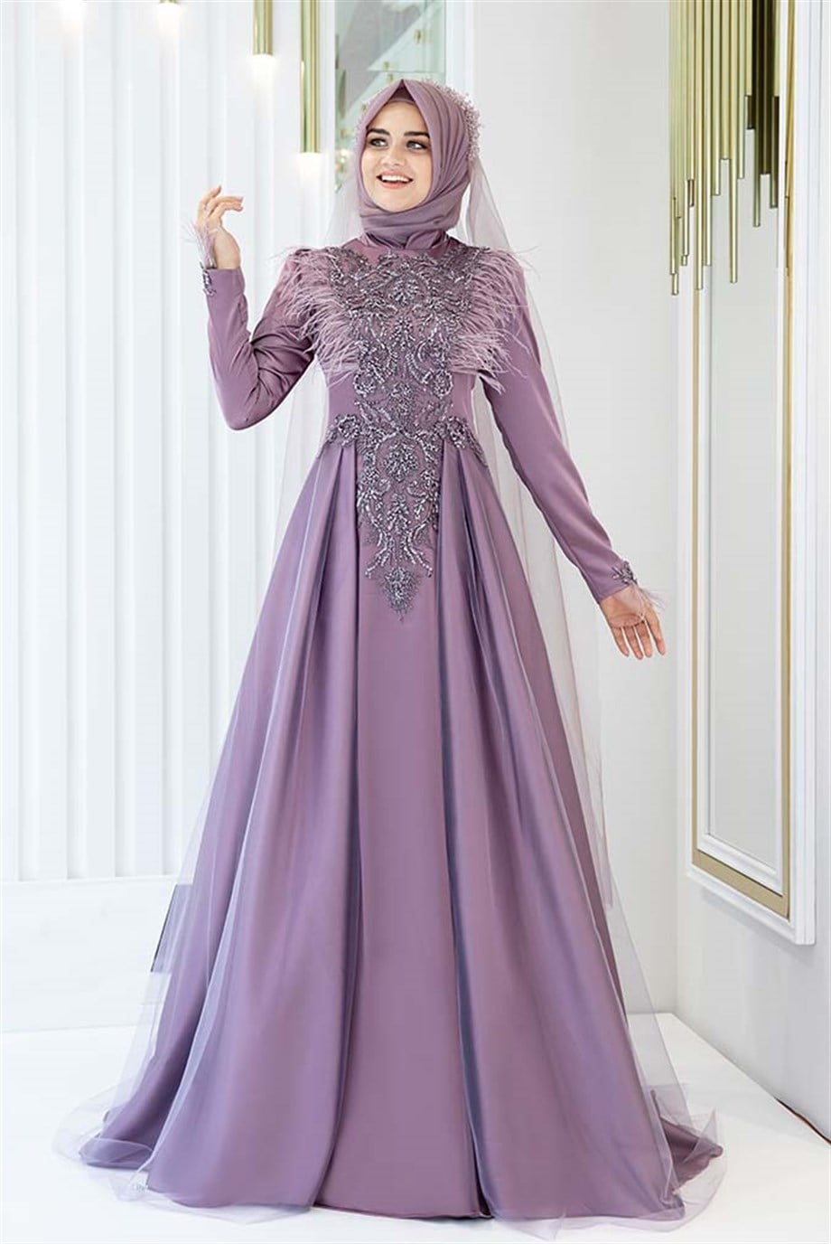 Pınar Şems Yeni Nevra Abiye Lila