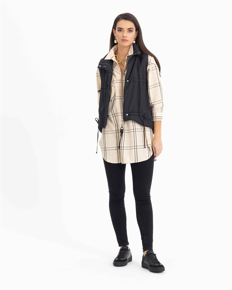 SEÇİL EKOSE DESENLİ TUNİK