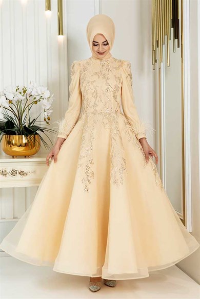 Pınar Şems Büşra Abiye Gold