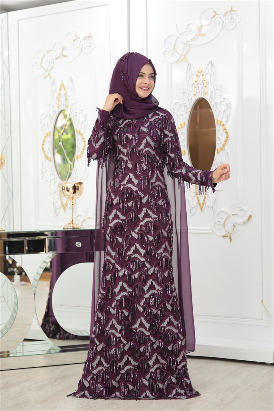 Pınar Şems Berrak Abiye Mor