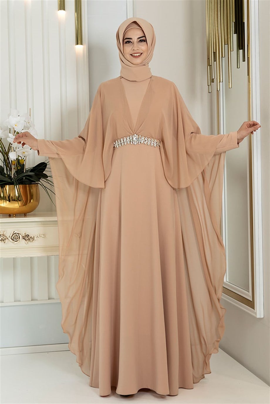 Pınar Şems Ceyda Elbise Camel