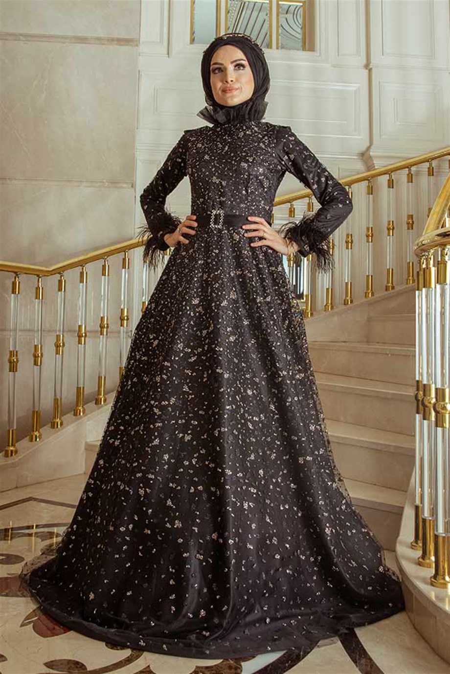 Pınar Şems Dilay Abiye Siyah